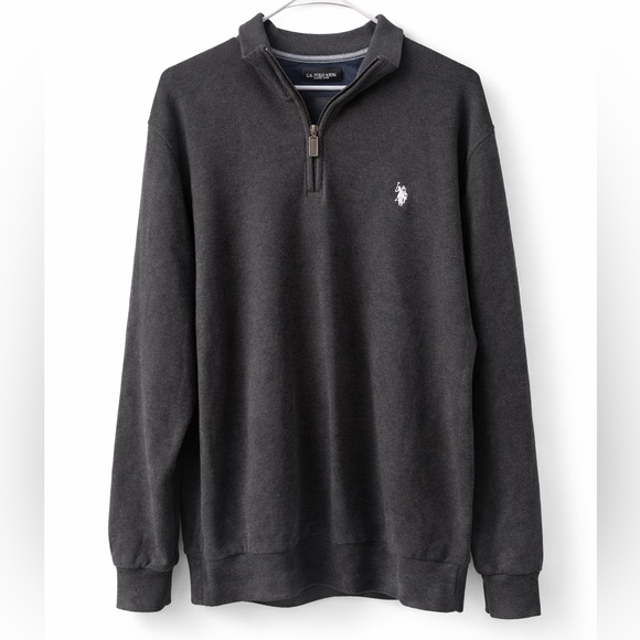 U.S. Polo Assn. Other - U.S. Polo Assn. Men's Black Zip-Up Sweater
